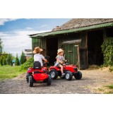 Falk Massey Ferguson 8740S Pedal Tractor with Trailer, Ride-on + 3 years FA4010AB