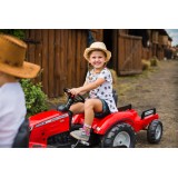 Falk Massey Ferguson 8740S Pedal Tractor with Trailer, Ride-on + 3 years FA4010AB