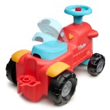 2-in-1 Toddler Push Walker Ride-On Toy with Trailer, Storage & Horn, Baby Walking Aid & Ride-On Tractor Ages 1-3 FA900C