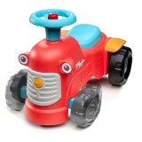 2-in-1 Toddler Push Walker Ride-On Toy with Trailer, Storage & Horn, Baby Walking Aid & Ride-On Tractor Ages 1-3 FA900C