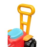 2-in-1 Toddler Push Walker Ride-On Toy with Trailer, Storage & Horn, Baby Walking Aid & Ride-On Tractor Ages 1-3 FA900C