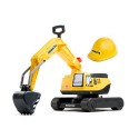 Komatsu Excavator Ride-on Toy by Falk with Storage & Helmet, for Kids Ages 3+ FA146