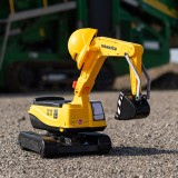 Komatsu Digger Excavator Ride-on Toy With Storage & Helmet, Construction Vehicle for Kids Ages +3 FA146