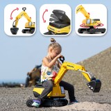 Komatsu Digger Excavator Ride-on Toy With Storage & Helmet, Construction Vehicle for Kids Ages +3 FA146