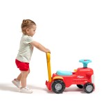 2-in-1 Toddler Push Walker Ride-On Toy with Trailer, Storage & Horn, Baby Walking Aid & Ride-On Tractor Ages 1-3 FA900C