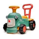 Toddler Push Ride-On Toy Tractor with Trailer, Storage & Horn for Kids Ages 1-3 FA901C