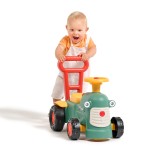 Toddler Push Ride-On Toy Tractor with Trailer, Storage & Horn for Kids Ages 1-3 FA901C