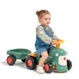 Toddler Push Ride-On Toy Tractor with Trailer, Storage & Horn for Kids Ages 1-3 FA901C
