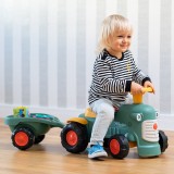 Toddler Push Ride-On Toy Tractor with Trailer, Storage & Horn for Kids Ages 1-3 FA901C