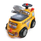 Toddler Push Ride-on Truck "Super Builder" with Trailer&Sand Playset, Construction Vehicle Toy for Kids Ages 1-3 FA706C