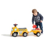 Toddler Push Ride-on Truck "Super Builder" with Trailer&Sand Playset, Construction Vehicle Toy for Kids Ages 1-3 FA706C