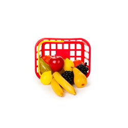 Basket of 12 assorted Fruits, Play Food Set, Daycare-Preschool Educational Toys for Toddlers/Kids from +2 years LAP53831
