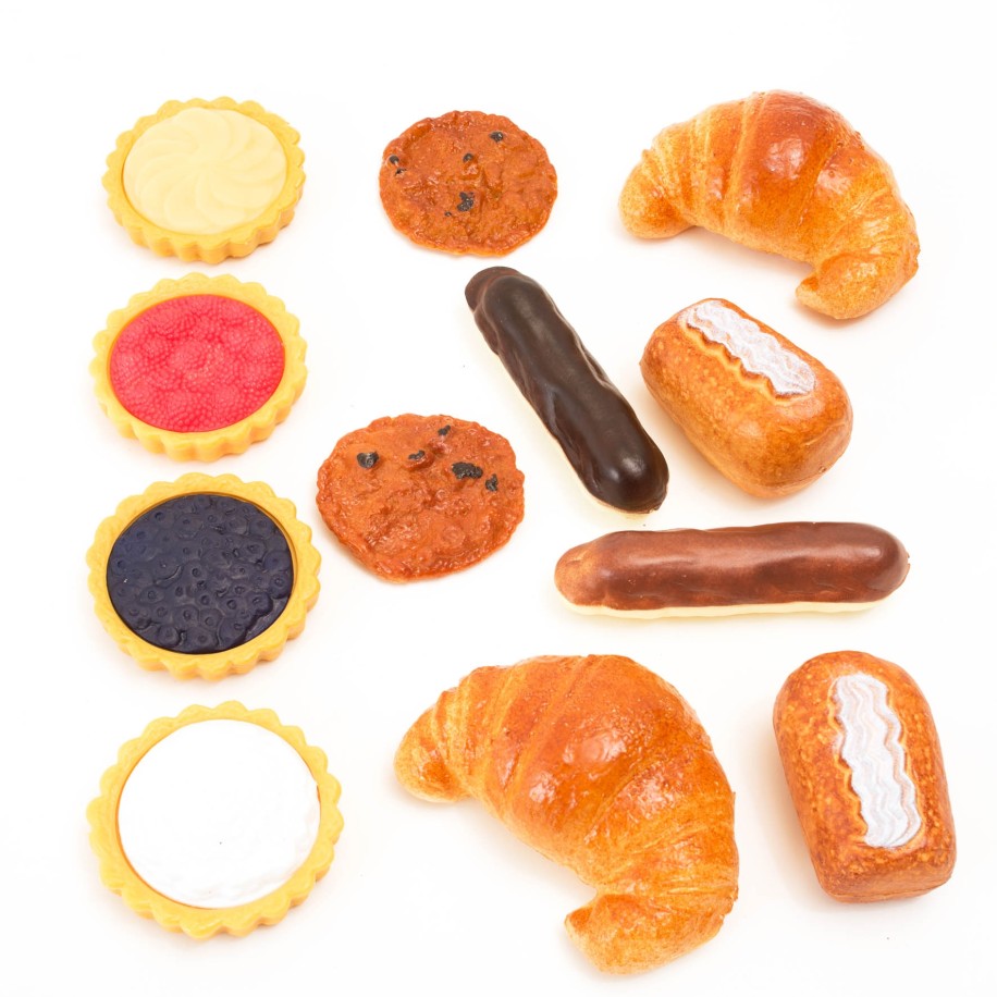 12-Piece Realistic Pastry Play Food Set, Pretend Bakery Toys for Kids 2+ LAP41092