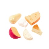 Pretend Cheese Play Food Set with 6 Realistic Pieces for Toddlers Ages 2+ LAP41082