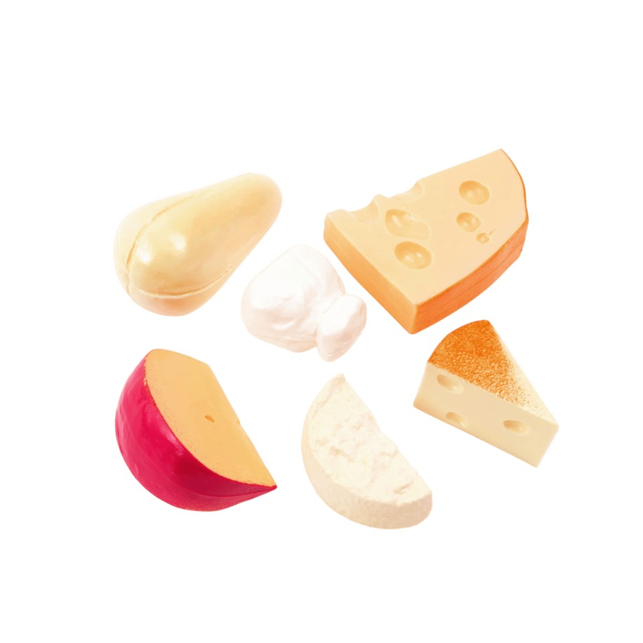 Pretend Cheese Play Food Set with 6 Realistic Pieces for Toddlers Ages 2+ LAP41082