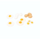 12 Realistic Eggs Play Food Set, Pretend Kitchen Toy for Kids ages 3+ LAP41080