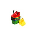 8 Assorted Color Plastic Shopping Baskets, Pretend Grocery Play Toy for Toddler +10 Months  LAP40286