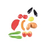 Fruits & Vegetables Summer Play Food Set, 13-pieces Realistic Pretend Food Toys for Toddlers Ages 2+ LAP41046