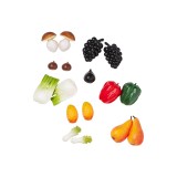 Fruits & Vegetables Autumn Play Food Set, 17-pieces Realistic Pretend Food Toys for Toddlers Ages 2+ LAP41047
