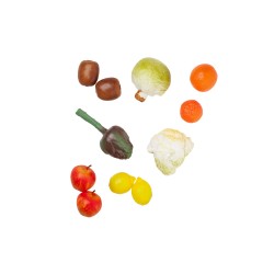 Fruits & Vegetables Winter Play Food Set, 11-pieces Realistic Pretend Food Toys for Toddlers Ages 2+ LAP41048