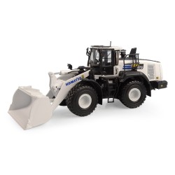 Universal Hobbies 1:50 Scale Komatsu WA475-10 Large Wheel Loader Diecast Replica - Limited Edition in White Version - UH8182