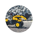 Komatsu Pedal Tractor Ride-On Toy with Front Loader, Rear Excavator & Detachable Trailer for Kids Ages 2+ FA2076N