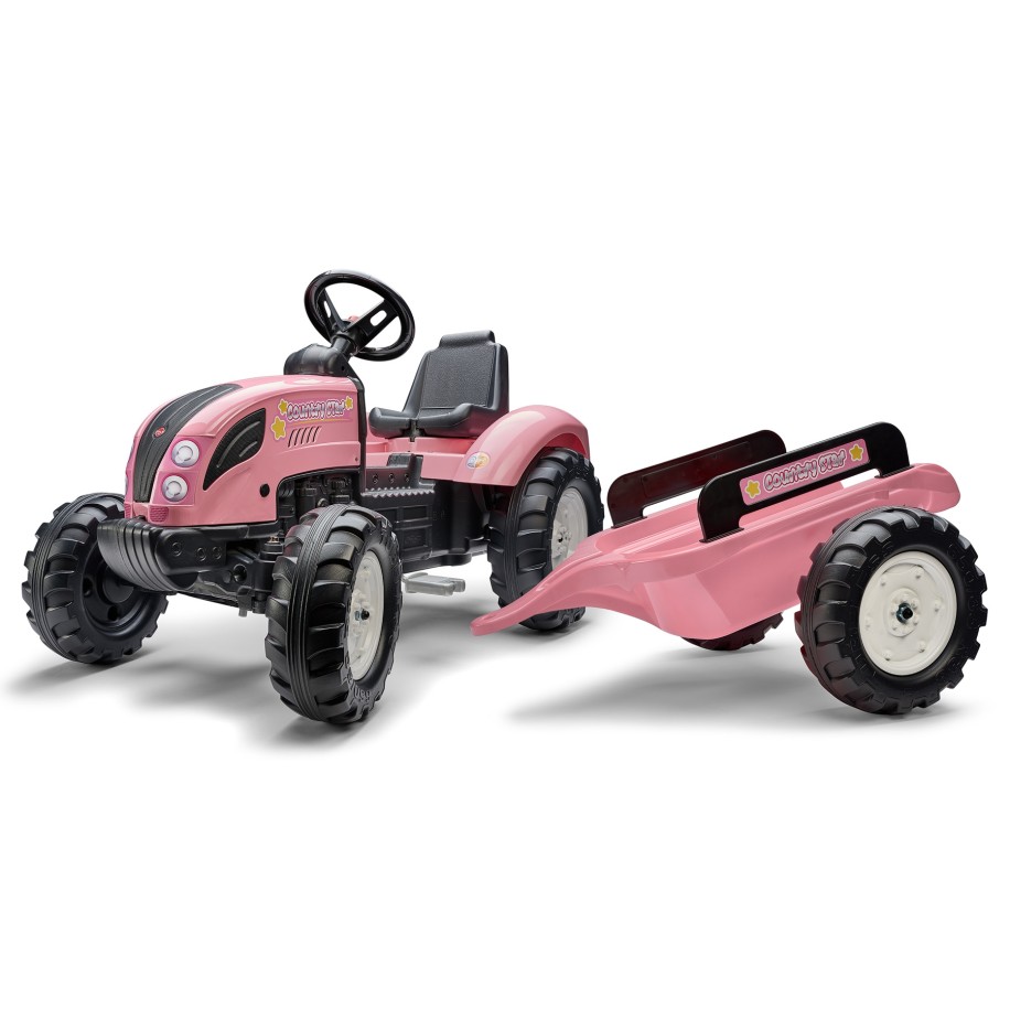 Country Star tractor with trailer by Falk, Ride-on Toys for Kids ages 3+ FA1058AB