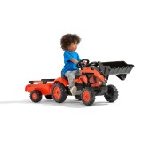 Falk Kubota M7171 Pedal Tractor with Front Loader and Trailer, Ride-on + 2 years FA2065AM