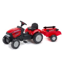 Case IH Maxxum CVX 130 Pedal Tractor by Falk with Trailer, Ride-on for Kids ages 2+ FA961B