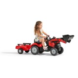 Case IH Maxxum CVX 130 Pedal Tractor by Falk with Front Loader and Trailer, Ride-on +2 years FA961AM