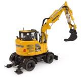 Komatsu PW138MR-11 Wheeled Excavator, 1:50 Diecast Construction Replica, Universal Hobbies UH8190