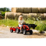 Case IH Maxxum CVX 130 Pedal Tractor by Falk with Front Loader and Trailer, Ride-on +2 years FA961AM