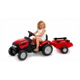 Case IH Maxxum CVX 130 Pedal Tractor by Falk with Trailer, Ride-on for Kids ages 2+ FA961B