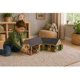 Wood Horse Dollhouse Toy