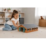 Wooden Horse Stable Toy