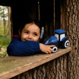 UH Kids Blue New Holland T7 Tractor - Small size - Plush Toy UHK1156 - New