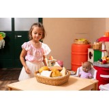 Realistic Bread Play Food Set for Toddlers, 6-Piece Play Kitchen Food for Ages 2+ LAP41094