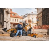 Case CE Pedal Backhoe by Falk with Trailer, Ride-on for Kids ages 2+ FA967N
